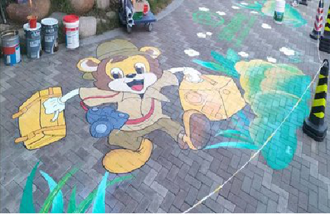 巴中夏季画地面彩绘会遇到的问题