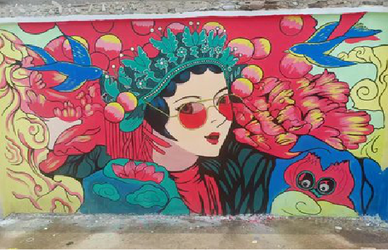 巴中墙体彩绘-网红墙