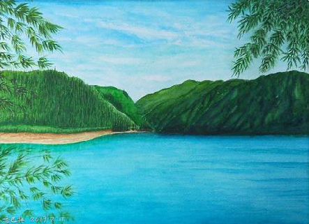 巴中在墙绘中，如何绘画绿水青山？